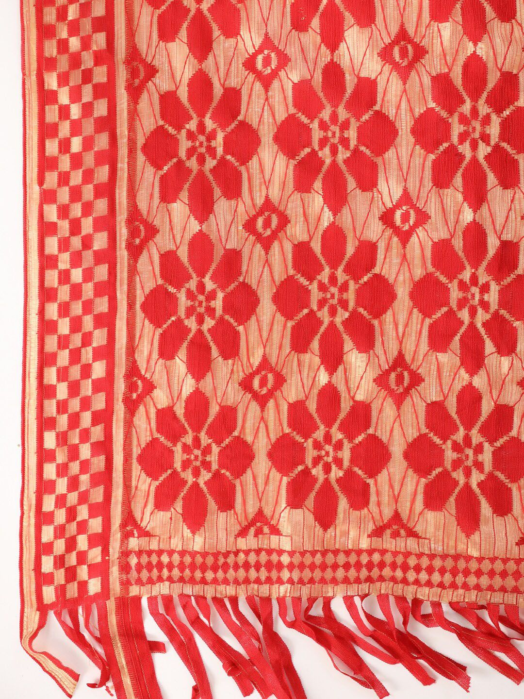 Ode by House of Pataudi Floral Yoke Design Kurta With Trousers & Dupatta - Distacart