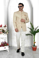 Thumbnail for Raivat Ethnic Art Silk Thread Work Jodhpuri In Pista Green Colour