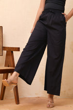 Thumbnail for Vaasva Women White Solid Palazzo Pant