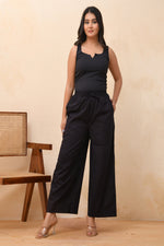 Thumbnail for Vaasva Women White Solid Palazzo Pant