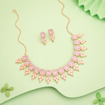 Thumbnail for Tehzeeb Creationss Lavender Colour Choker With Stud - Distacart