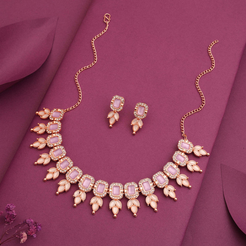 Tehzeeb Creationss Lavender Colour Choker With Stud - Distacart