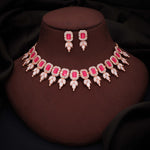 Thumbnail for Tehzeeb Creationss Pink Colour Choker With Stud - Distacart