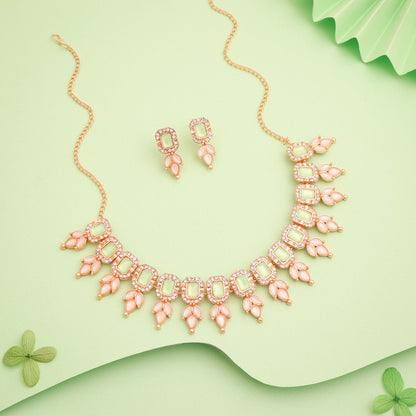 Tehzeeb Creationss Sea Green Colour Choker With Stud - Distacart