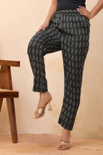 Thumbnail for Vaasva Women Dobby Straight Pants