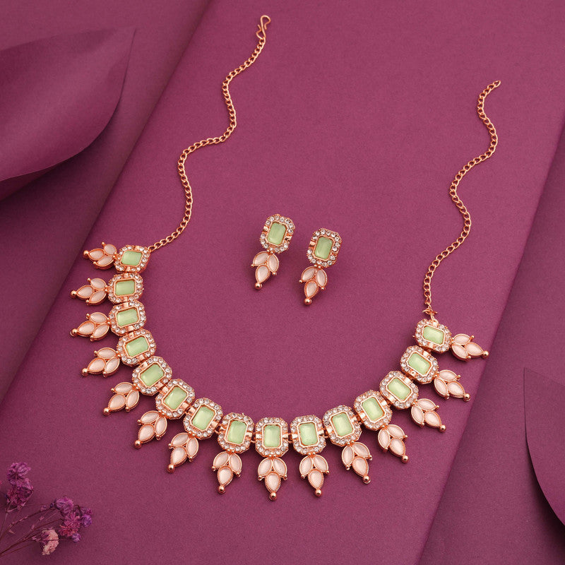 Tehzeeb Creationss Sea Green Colour Choker With Stud - Distacart