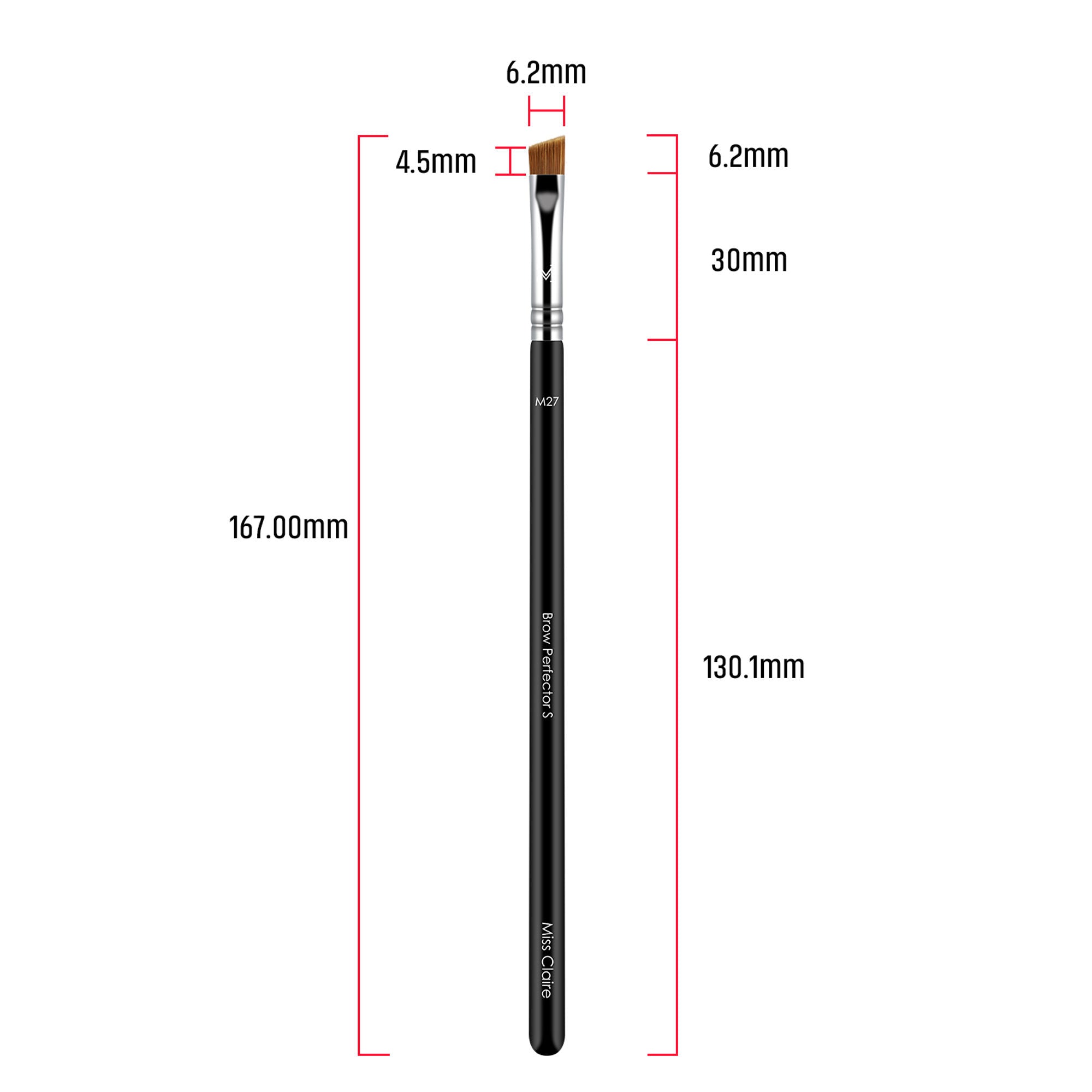 Miss Claire M27 - Brow Perfector Brush (S) - Chrome