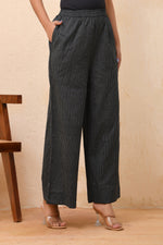 Thumbnail for Vaasva Women Black Kantha Flared Pants