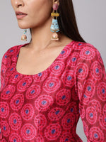 Thumbnail for Aks Tie & Dyed Anarkali Kurta - Distacart