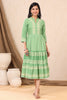 Juniper Green Viscose Rayon Dress - Distacart