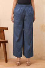Thumbnail for Vaasva Women Royal Blue Palazzo Pants