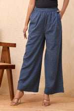 Thumbnail for Vaasva Women Royal Blue Palazzo Pants