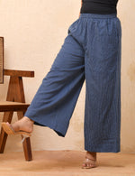 Thumbnail for Vaasva Women Royal Blue Palazzo Pants