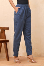 Thumbnail for Vaasva Women Royal Blue Straight Pant