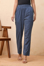 Thumbnail for Vaasva Women Royal Blue Straight Pant