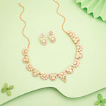 Thumbnail for Tehzeeb Creations Gold Pleate Sea Green Choker Necklace With Stud - Distacart