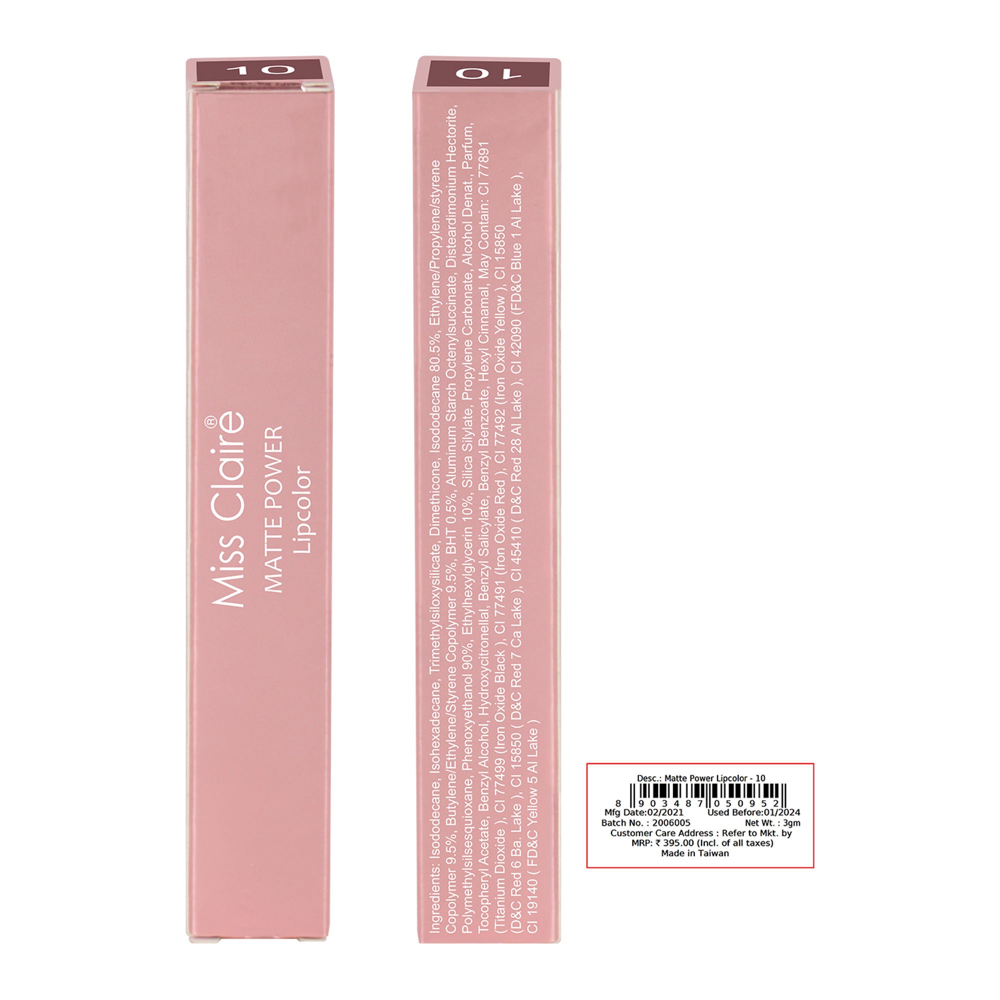 Miss Claire Matte Power Lipcolor - 10