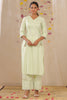Juniper Women's Light Green Cotton Blend Printed Kurta Set - Distacart