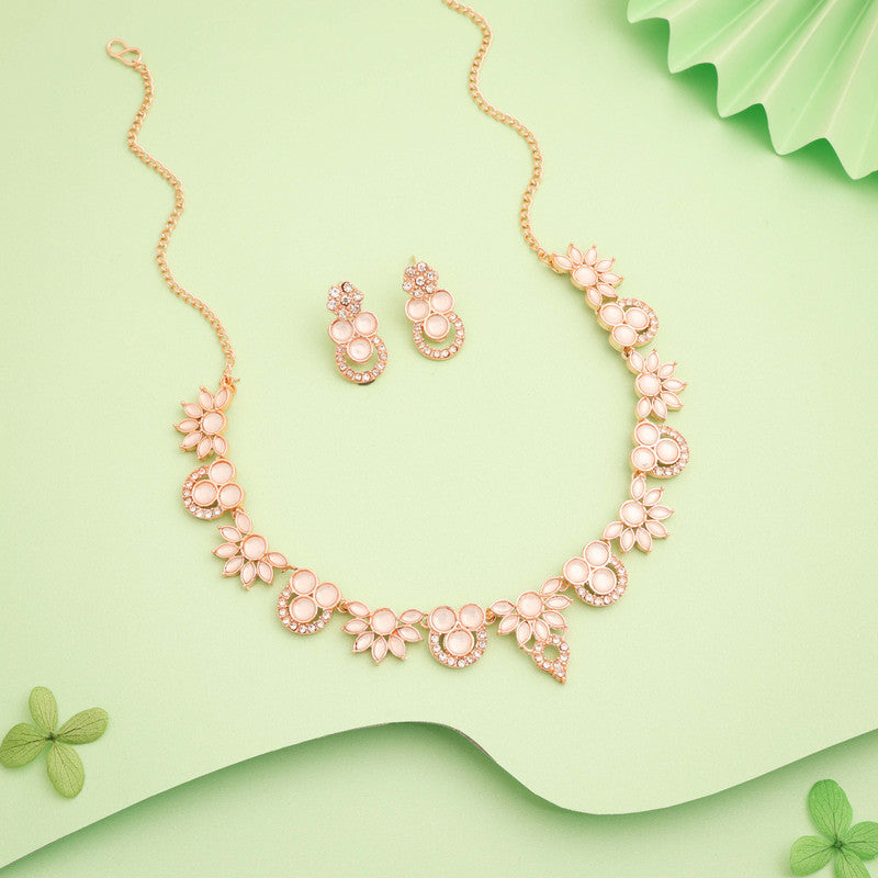 Tehzeeb Creations Gold Pleate White Choker Necklace With Stud - Distacart