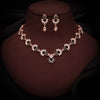 Tehzeeb Creations Gold-Polished Green Diamond Necklace With Earrings - Distacart