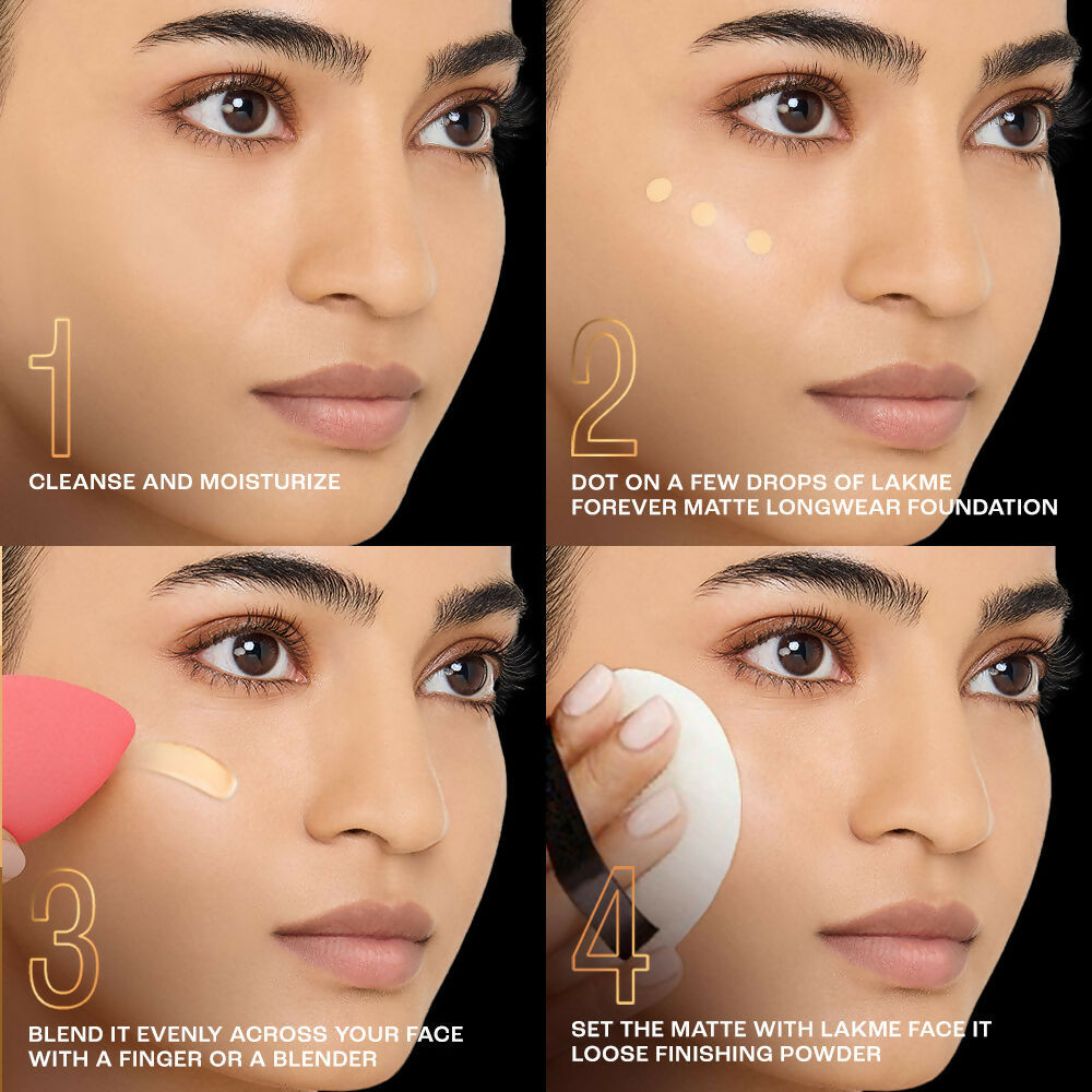 Lakme Forever Matte Longwear Foundation - Warm Creme - Distacart