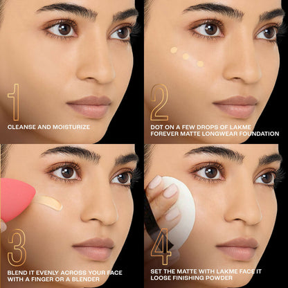 Lakme Forever Matte Longwear Foundation - Warm Creme - Distacart