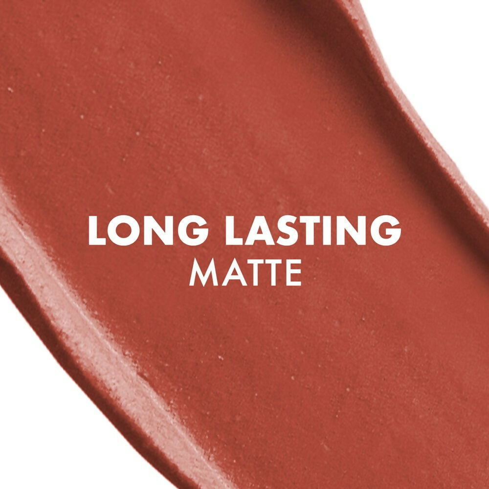 Lakme Cushion Matte Lipstick - Brown Burst - Distacart