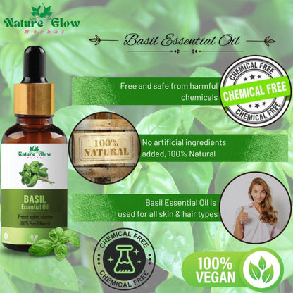 Nature Glow Herbal Basil Essential Oil - Distacart