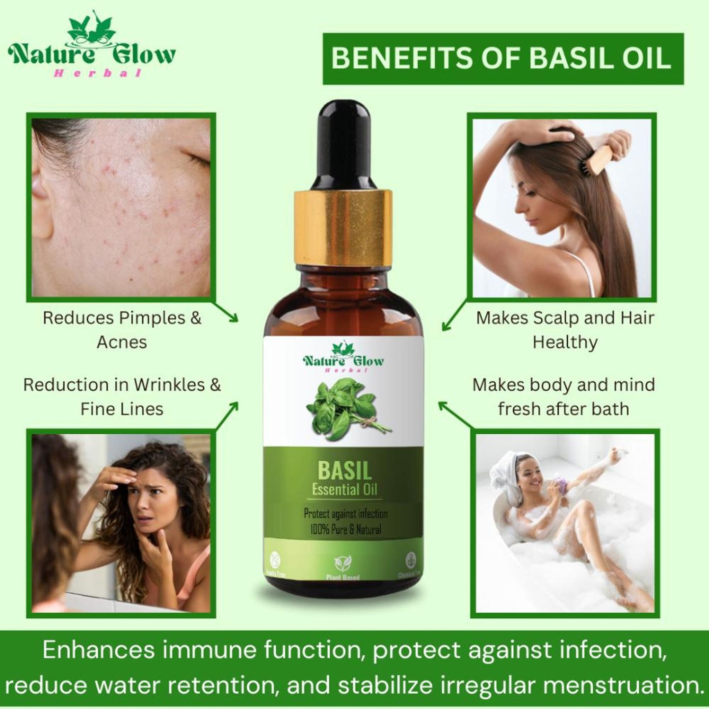Nature Glow Herbal Basil Essential Oil - Distacart
