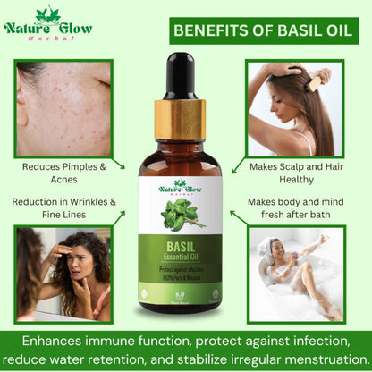 Nature Glow Herbal Basil Essential Oil - Distacart