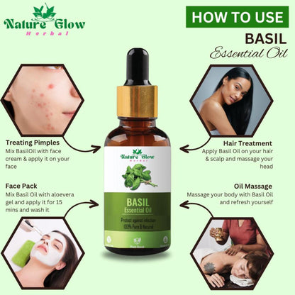 Nature Glow Herbal Basil Essential Oil - Distacart