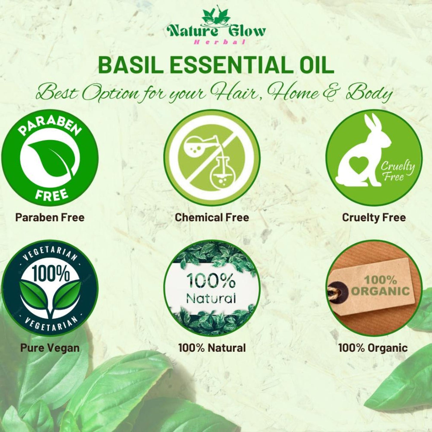 Nature Glow Herbal Basil Essential Oil - Distacart