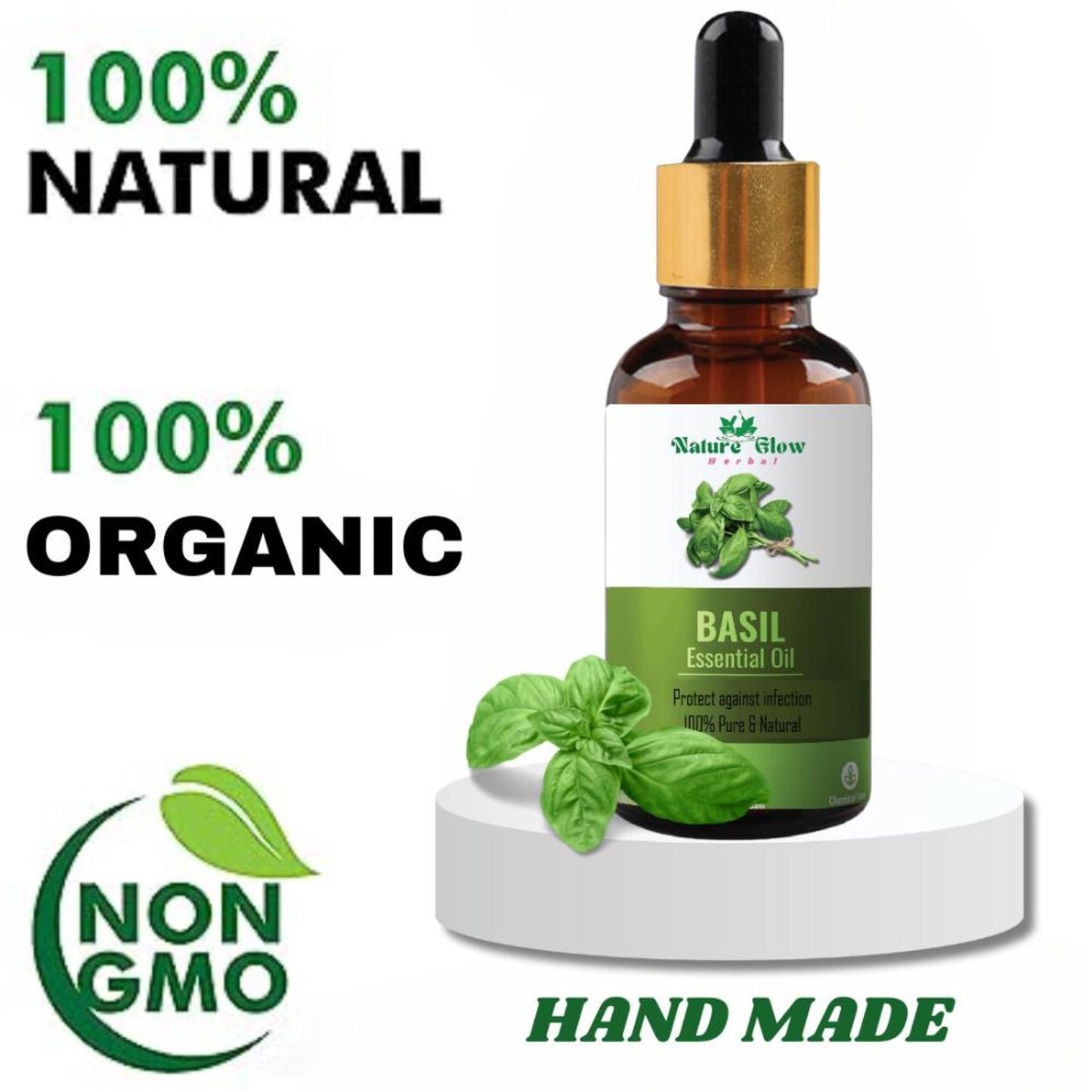 Nature Glow Herbal Basil Essential Oil - Distacart