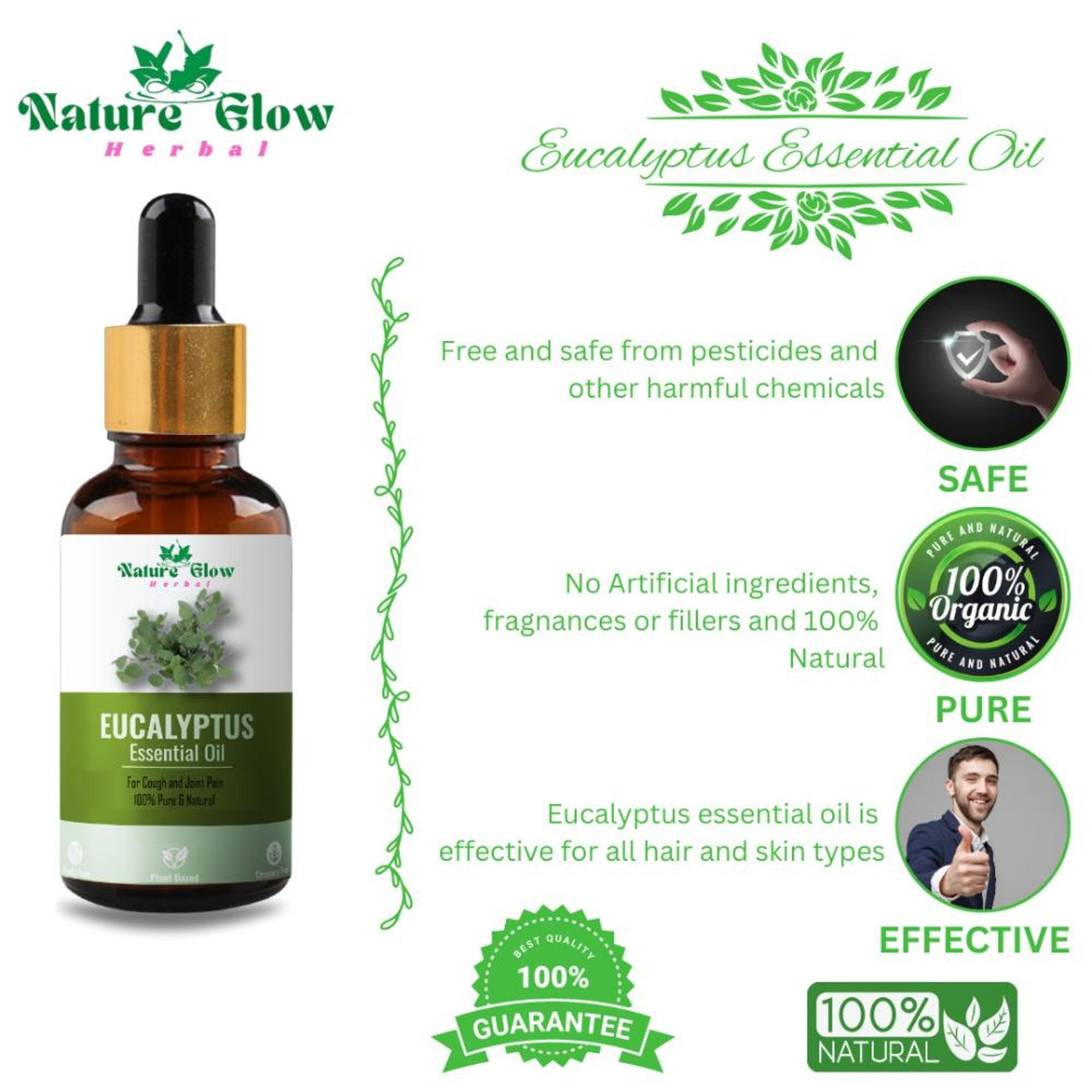 Nature Glow Herbal Eucalyptus Essential Oil - Distacart