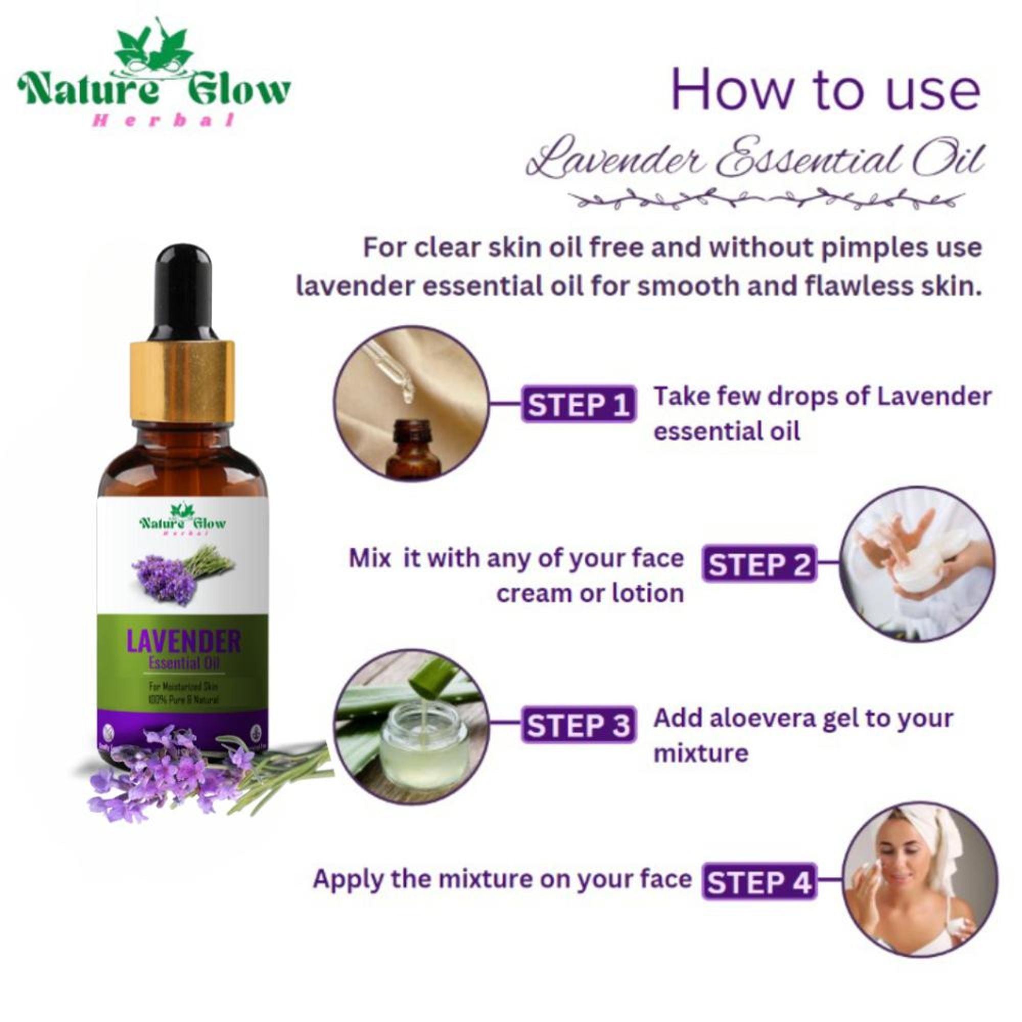 Nature Glow Herbal Lavender Essential Oil - Distacart