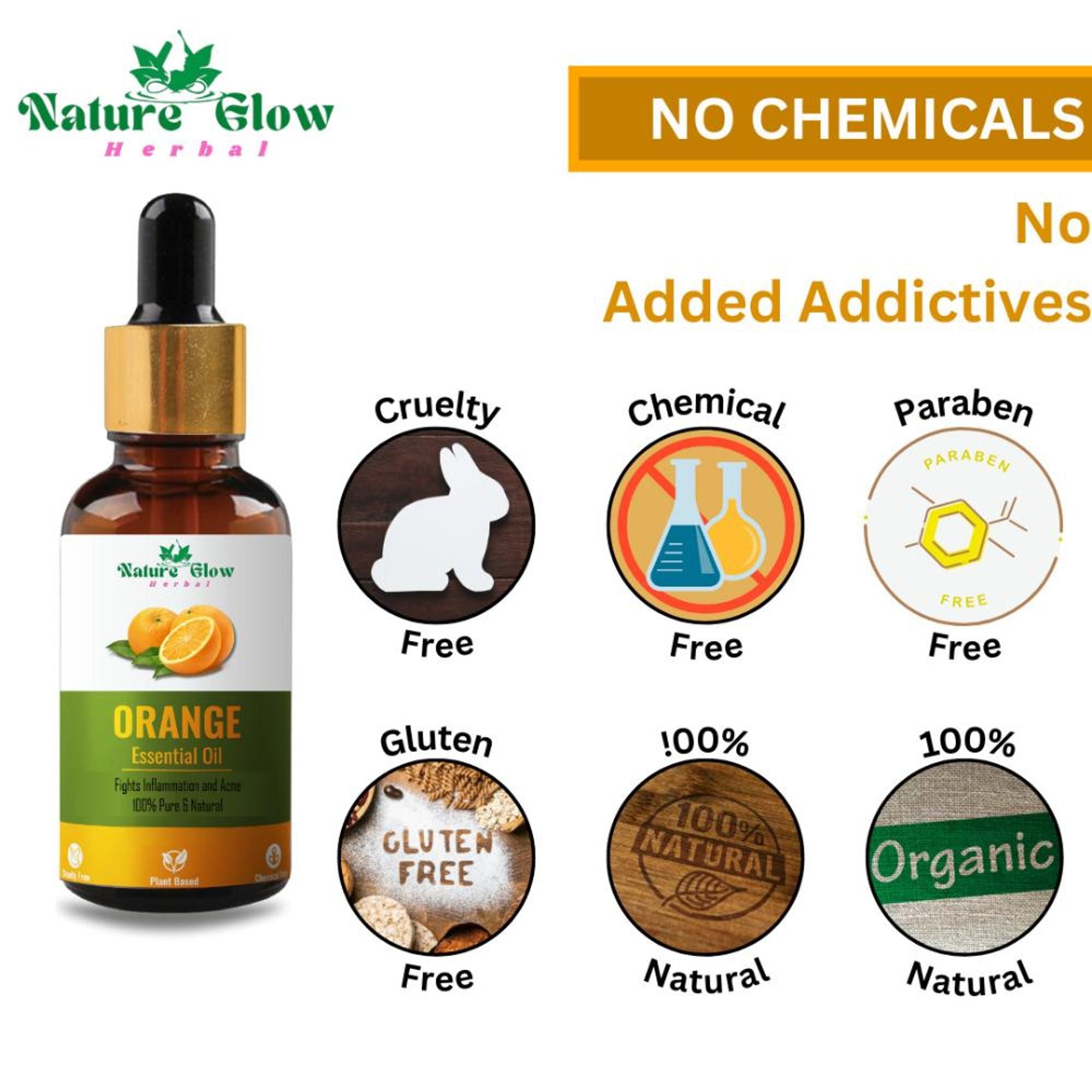 Nature Glow Herbal Orange Essential Oil - Distacart
