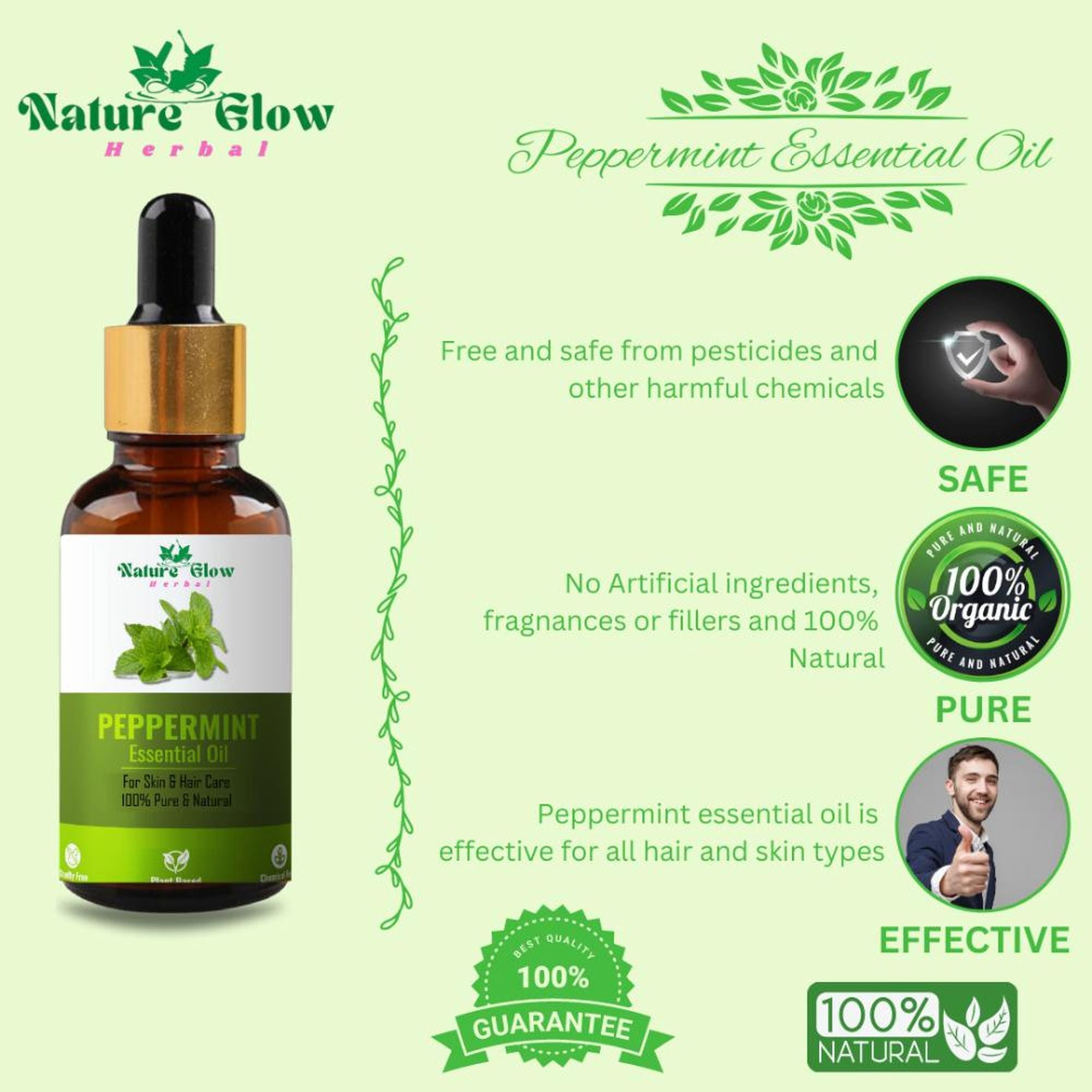 Nature Glow Herbal Peppermint Essential - Distacart
