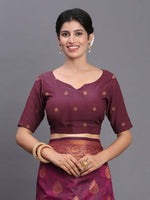 Thumbnail for Astita Silk Purple Saree