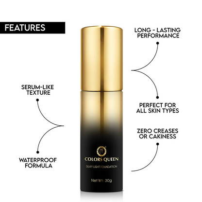 Colors Queen Silky Light Foundation - 04 Natural Nude - Distacart