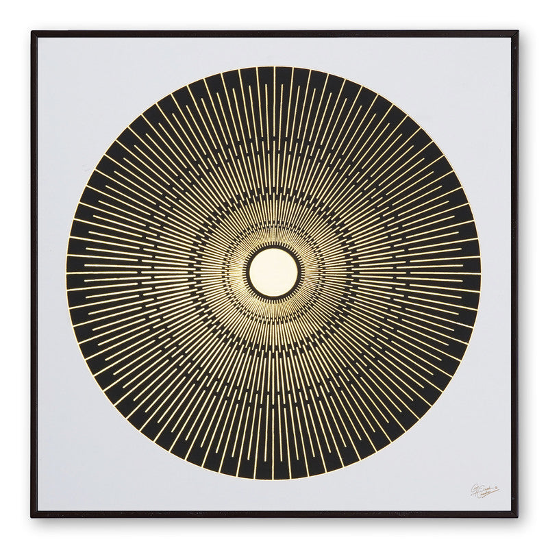 Tehzeeb Creations Golden Embossed Wall Painting