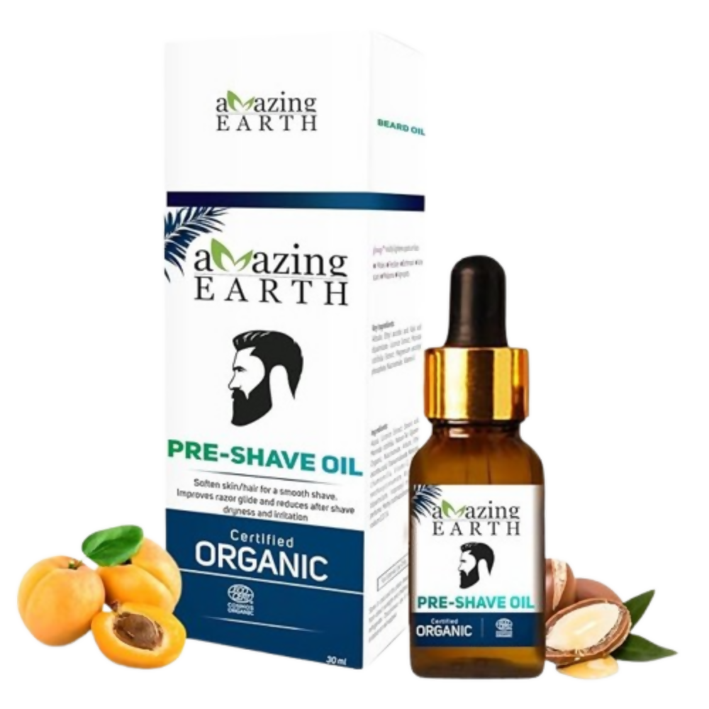 Amazing Earth Certified Organic Pre-Shave Oil - Dista