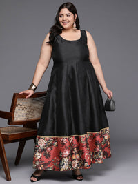 Thumbnail for Ahalyaa Women's Traditional wear Ethnic Dress - Black - Distacart