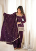 Teeya Creation Deep Wine Embroidered Festive Salwar Suit Set - Dista