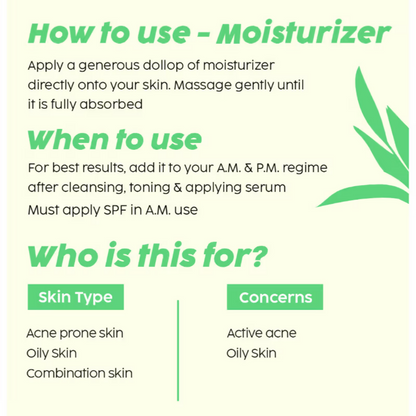 PLIX The Plant Fix 2% Acne Buster Moisturizer & 10% Niacinamide Serum - Distacart