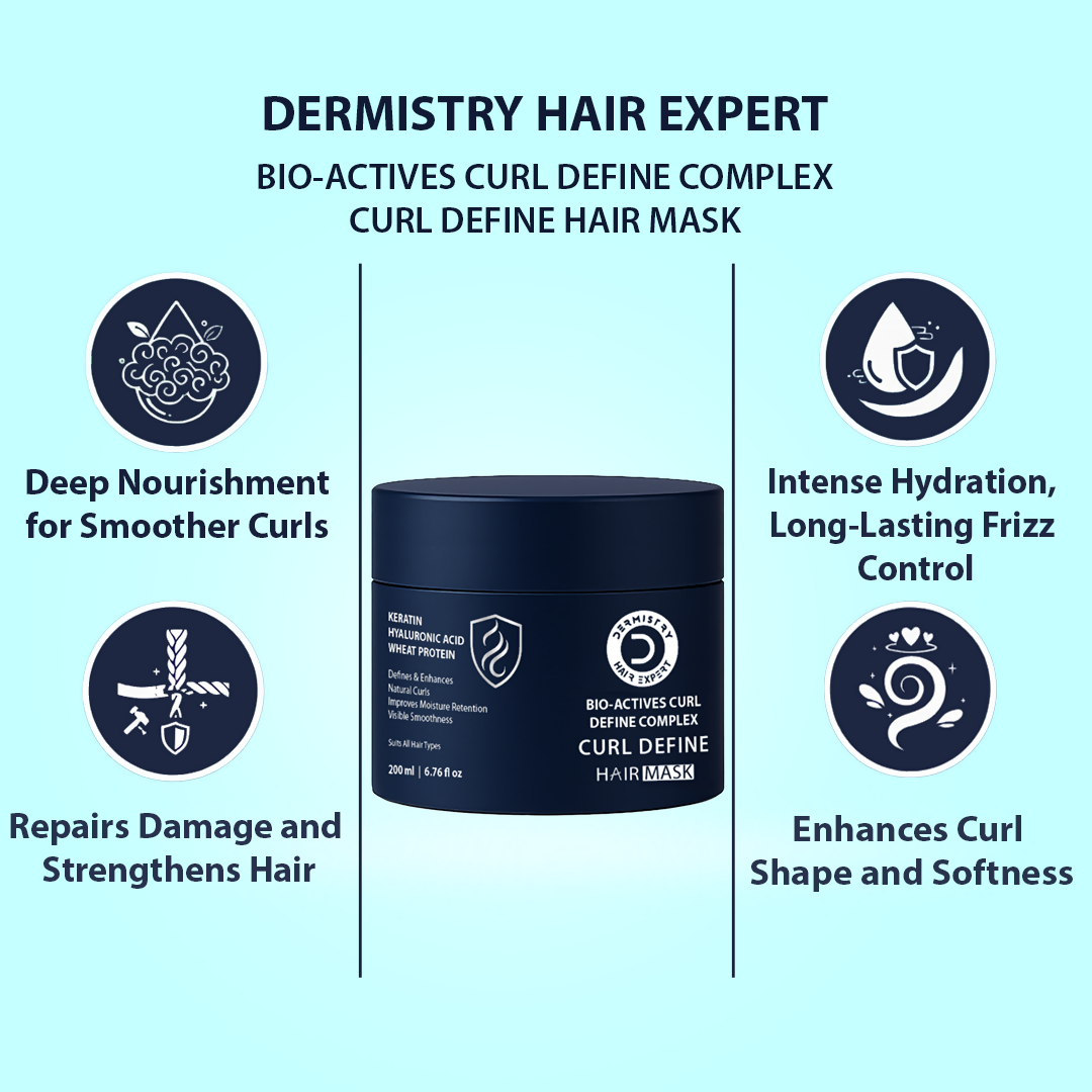 Dermistry Bio Actives Curl Define Complex Curl Defining & Retention Mask - Distacart