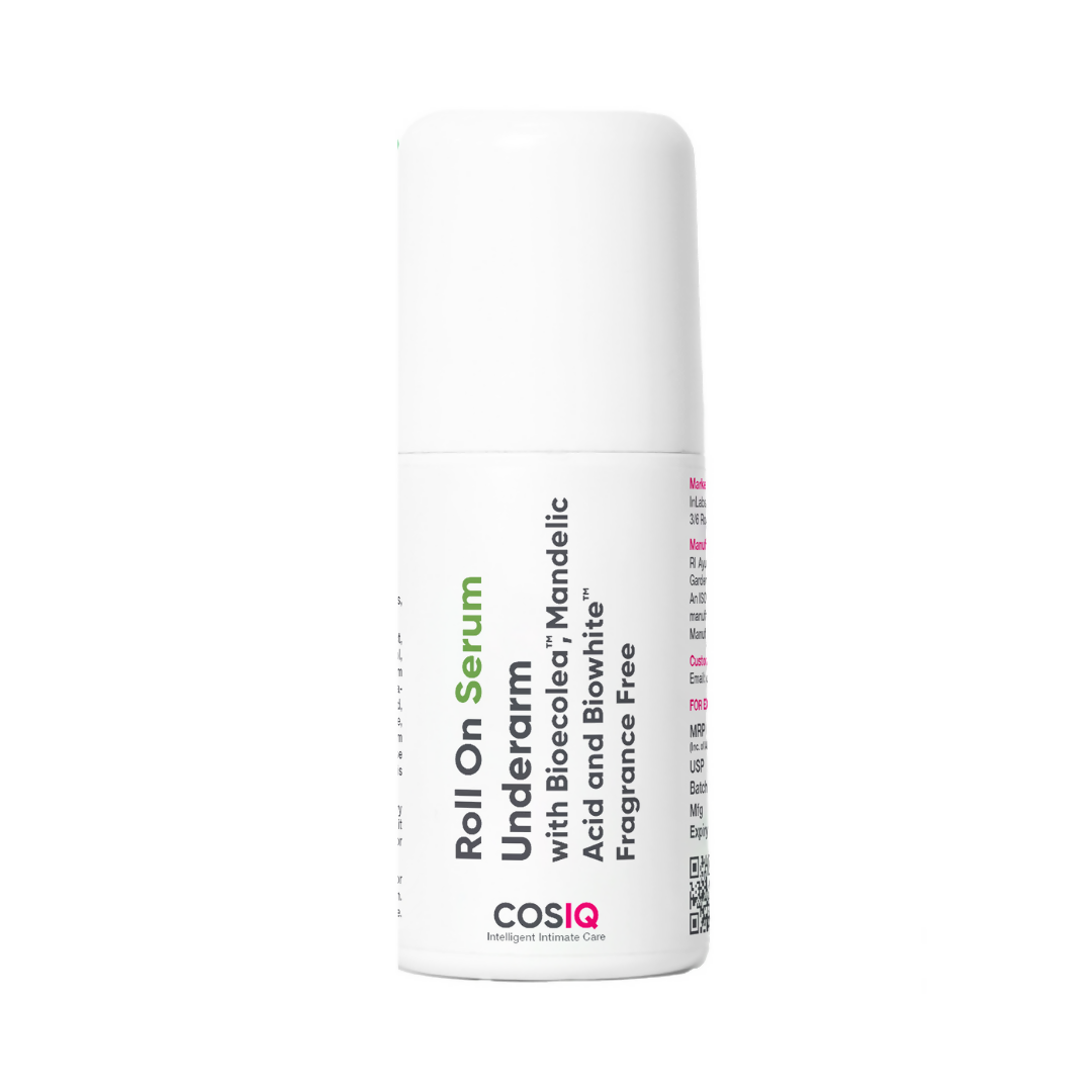 Cos-IQ Brightening Underarm Roll On Serum, With Bioecolea, Mandelic Acid and Bio White Fragrance Free - Distacart