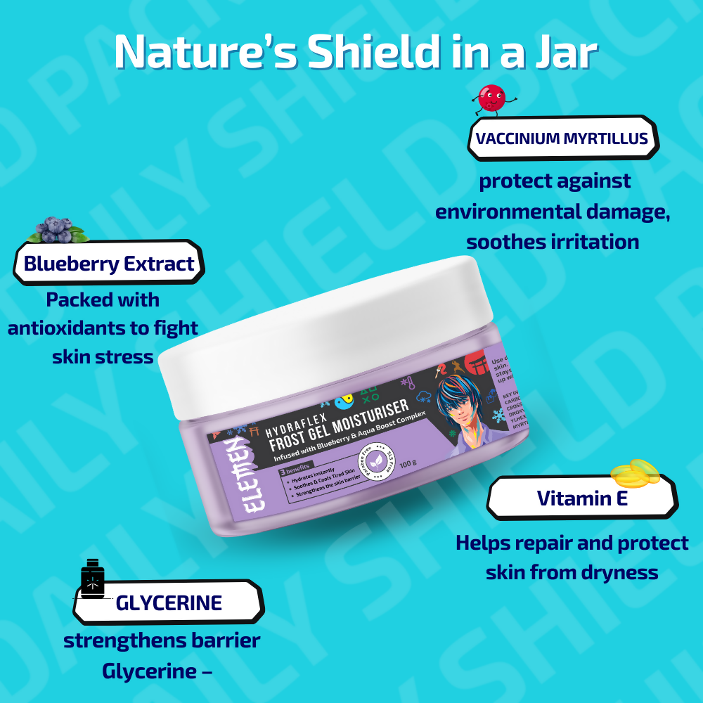 Elemen Daily Shield Pack: Facewash + Moisturiser + Sunscreen - Distacart