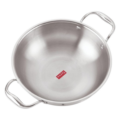 Hazel Triply Stainless Steel Induction Bottom Kadhai - Distacart