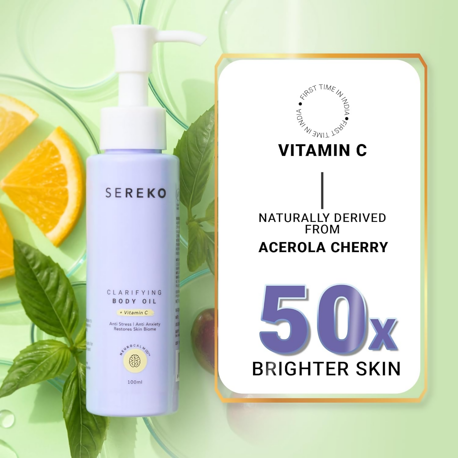 Sereko Almond & 50X Vitamin C Body Oil - Distacart