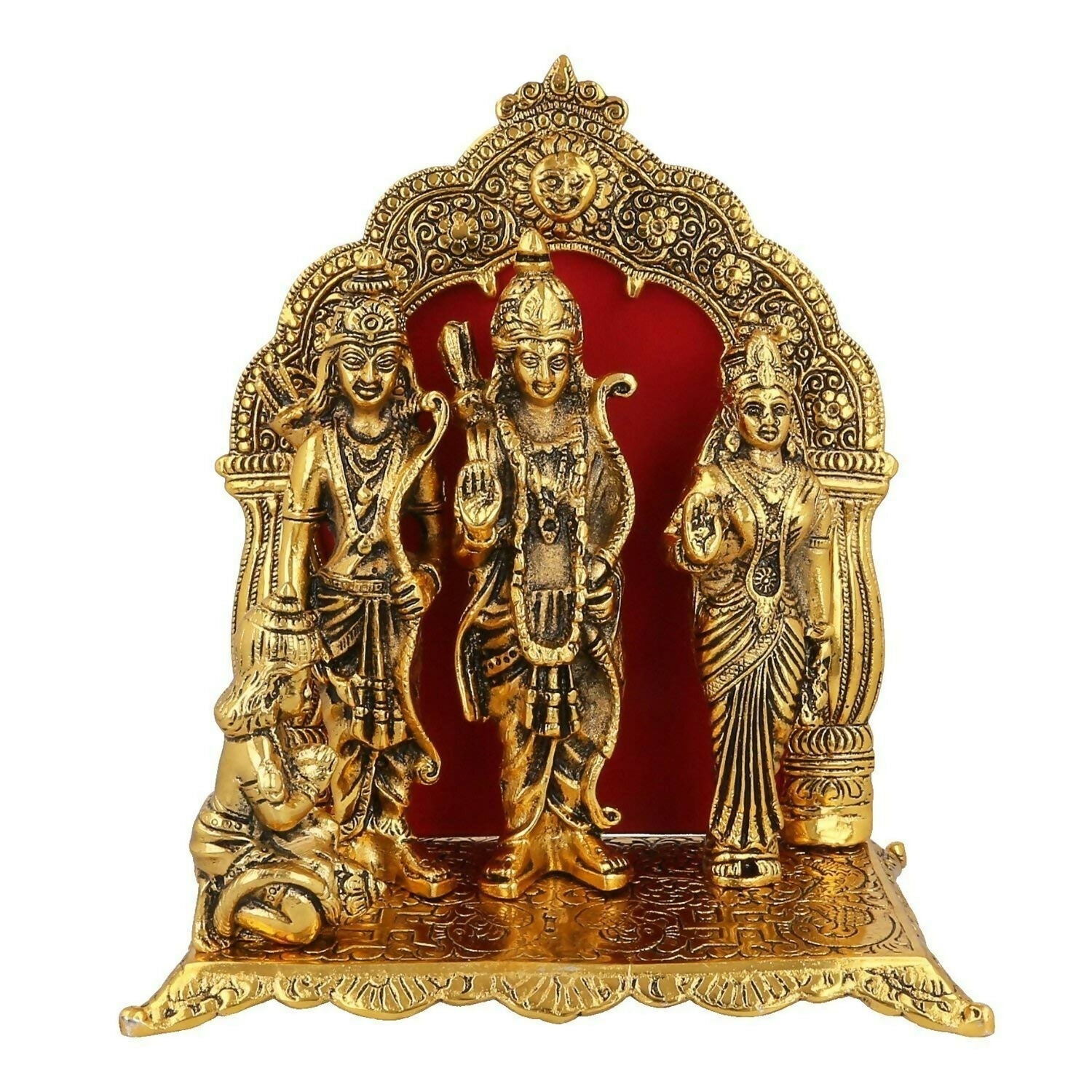 Lavanaya Brands - Gold Plated Ram Darbar Murti - Distacart